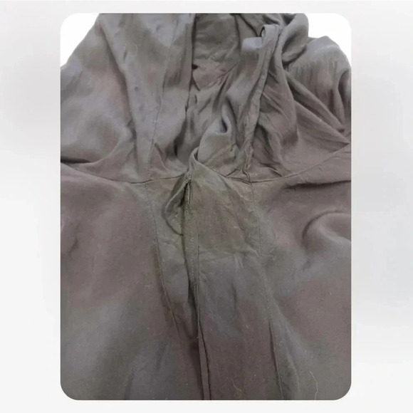 Zara Woman Black Long Sleeve Button Down Top Size Medium - Picture 8 of 9